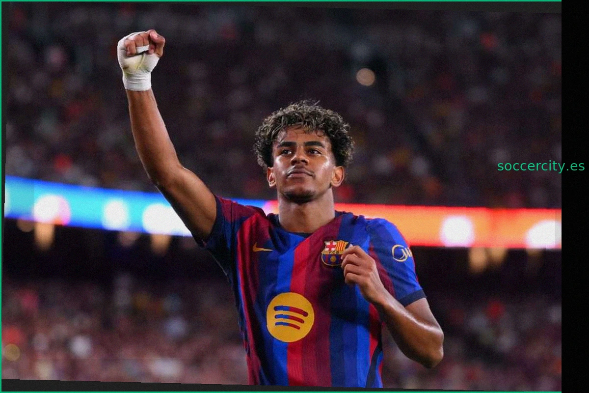 Lamine Yamal supera récord de Kylian Mbappé en la victoria del Barcelona